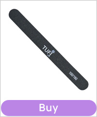 Nail file TUFI profi Straight Black 100/180 grit
